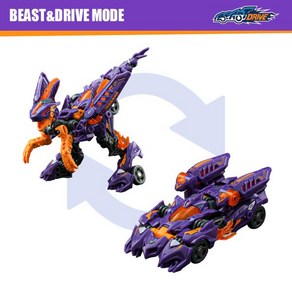 52TOYS BEASTDRIVE BD-03 NAUGHTY SAUR Defomation Robot Conveting in Dinosau and Racing Ca Acti, 1개