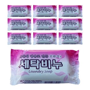 버블 식물성 팜유로 만든 팜유세탁비누 표백+살균 220g -10개, 10개