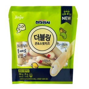 진주햄 천하장사 더블링 콘&스윗치즈, 250g, 1개