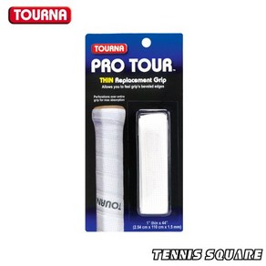 투나 그립 PRO TOUR White (2.54cm x 110cm x 1.5mm) 테니스 원그립