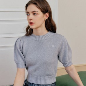 룩캐스트 여성용 ZINNA PUFF SLEEVE KNIT TOP