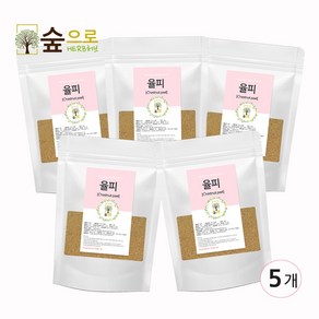 천연팩 율피가루 100g 숲으로허브 곡물팩 율피팩, 1개입, 5개