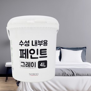 노루 수성내부용 벽면 페인트, 1개, 4L, 그레이