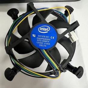 E97378-001 CPU 아키텍처 냉각 핀 선풍기 775 12V 0.60A, 01 fan, fan, 1개