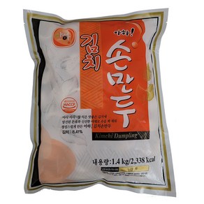 김치손만두 아하식품 냉동 1.4kg, 1개