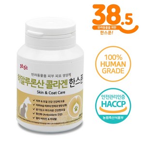 38.5 고양이 강아지 피부피모영양제 히알루론산콜라겐한스푼, 60g, 2개