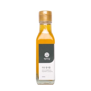 [국산100%] 신선한 들기름 황금빛 은은한 고소함 통들깨 단 1회 착유, 1개, 120ml