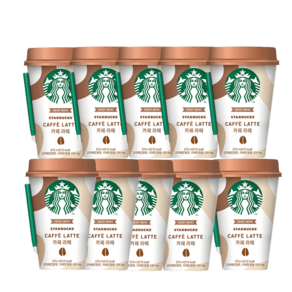 스타벅스 컵커피 대용량 카페라떼 270ML, 카페모카320ML, 10개
