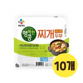 행복한콩 양념이잘배는찌개두부 300g, 10개