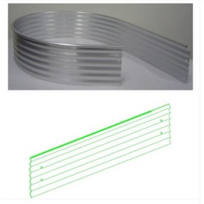 가든엣지AL(알루미늄) 2.5M - 엣지 화단분리대 가든엣지 엘브엣지, AL(알루미늄)