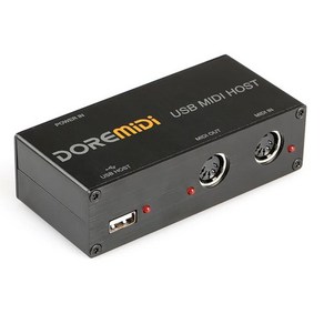 UMH-10 USB MIDI 호스트 박스 MIDI 키보드 피아노 키보드 악기 케이블용 16 채널 MIDI 인터페이스 5 핀 인터페이스, 1개