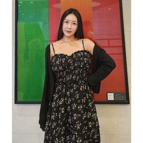 L-4XL 빅사이즈 여기저기 코디가능한 퀄리티 좋은 플라워 레이어드 원피스 99사이즈