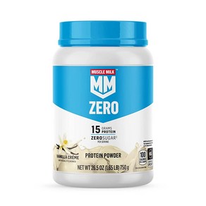 Muscle Milk ZERO 100칼로리 단백질 파우더 바닐라 15g 0.7kg1.5파운드 25회 분량 191357, Muscle Milk ZERO, 100칼로리 단백질 파, 1개