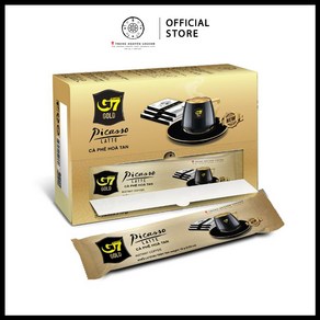 [G7] 베트남 브랜드 인스턴트 골드 라떼 밀크 커피 - 18g x 14팩, 14개, 14개입