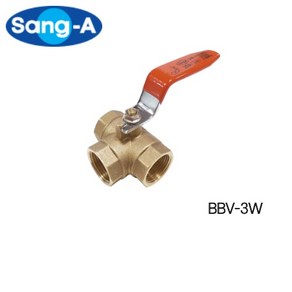 상아 황동볼밸브 BBV-3W 3way 삼방볼밸브 상아뉴매틱, BBV-3W 8A(1/4), 1개