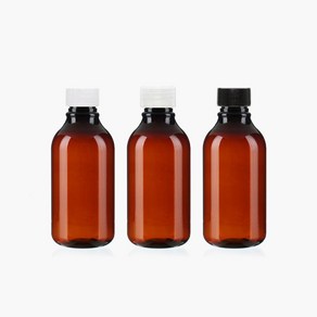 ARB100갈색 100ml 일반캡 낱개 플라스틱 페트병, 100ml 투명캡, 1개