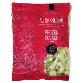 냉동야채 애호박 다이스 15mm 1kg, 1개