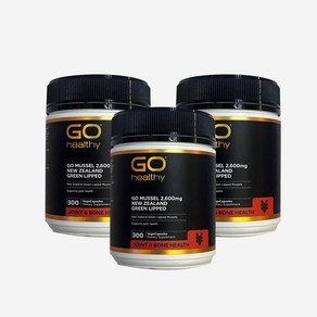 고 헬씨 초록입홍합 2600mg 300정 Go 3팩 Healthy Mussel 2600 300c, 3개