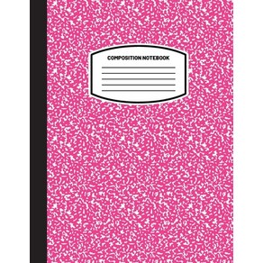 Classic Composition Notebook: (8.5x11) Wide Ruled Lined Pape Notebook Jounal (Pink) (Notebook fo ... Papeback, Blank Classic