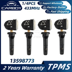 타이어공기압센서 13598773 TPMS 타이어 압력 센서 캐딜락 CT6 SRX XT5 쉐보레 임팔라 아베오 타호 말리부 GMC 지형 사바나 뷰익 리갈