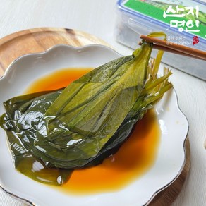 [산지명인] 울릉도 자연산 명이나물 절임 장아찌 반찬, 1개, 800g