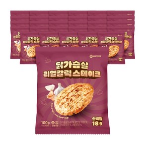 미트리 닭가슴살 스테이크 리얼갈릭, 100g, 30개