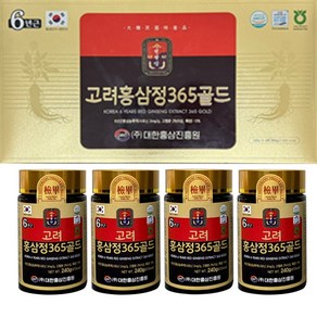 고려홍삼정365골드 1세트 240g X 4병, 4개