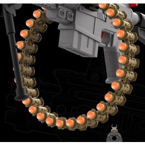 M416 게틀링 자동발사 탄피배출 전동 너프건 장난감총 소프트건