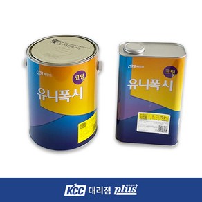 KCC 에폭시 바닥재 4L 유니폭시 하도 상도 코팅 에폭시 페인트 신나 투명 인테리어 주차장 사무실 공장 창고 바닥, 유니폭시코팅(상도)-황색(3000) 4L, 1개