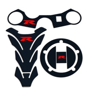 스즈키gsx-125 탄소 탱크 캡 스티커 패드 포크 트리플 트리 어퍼 클램프 데칼 스즈키 GSXR GSX-R 600 750 1000 K3 K4 K5 K6 K7 K8 K9 L17, [01] 1, 1개