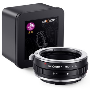 KnF AF-L 렌즈변환 어댑터 미놀타 A 렌즈 >> 라이카 L 바디 (뒤캡옵션) Minolta/Sony A lens to Leica L adapte (L cap option), AF-L 어댑터, 1개