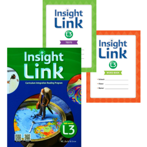 인사이트 링크 3 Insight Link 3 Student Book+Wokbook+QR Code+Tests+Wod Book 세트 (Class Pack) NE능률 (전3권)