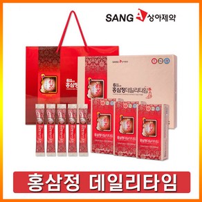 상아제약 6년근 고려 홍삼정 데일리타임 + 쇼핑백, 10ml, 30개