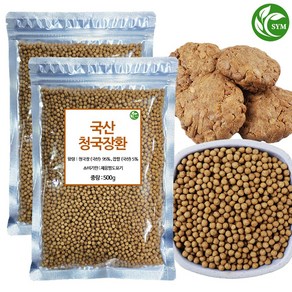 신영몰 국산 청국장환 500g 국내산 청국장 발효콩 사용, 2개