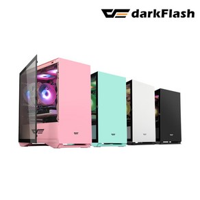 다크플래쉬 DLM22 RGB 강화유리 화이트, 1개