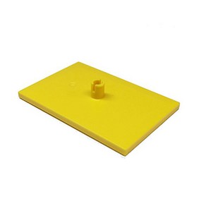 레고 부품 기차 보기 플레이트 Yellow Tain Bogie Plate (Tile Modified 6 x 4 with 5mm Pin) 4556785 4025, 1개