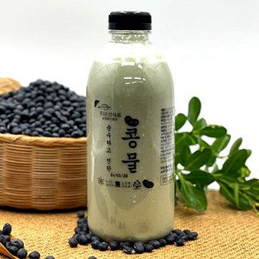 국내산 순수하고 진한 서리태콩물 1000ML 전통방식 맷돌 콩국물 식사대용 고단백 무첨가 다이어트식단 콩두유, 1개, 1L