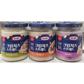 KRAFT 크래프트 크림치즈 스프레드 200g (1.베이컨 할라피뇨 2.메이플 호두 3.블루베리 / 3종 택1) / 미국, 1개