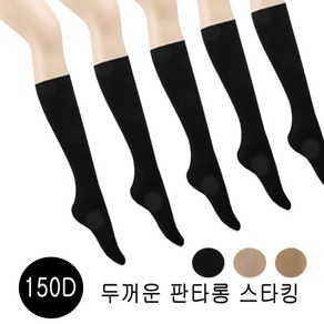 카사이 150D 멀티 판타롱스타킹5족 두꺼운 스타킹 여성 겨울 반스타킹