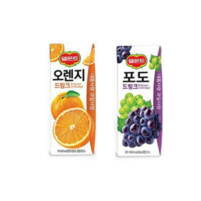 델몬트 오렌지190ml 24팩+포도190ml 24팩 세트, 190ml, 1세트