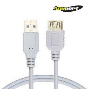 [Anypot] [AM-AF] USB-A 2.0 to USB-A 2.0 M/F 연장케이블 AP-USB20MF005 [0.5m], 1개