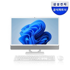 삼성전자 올인원 일체형 PC 프로스트 화이트 DM530ADA-L25A (펜티엄골드 7505 60.5cm WIN11 Pro) 기업용 사무용 학습용