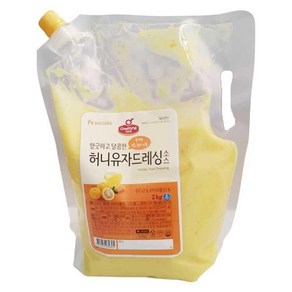 유자 허니 드레싱 소스 청정원 2KG, 1