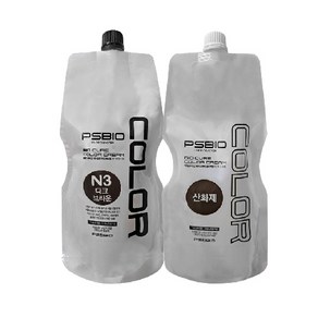 피에스바이오 바이오큐어 염색약 컬러크림 500ml, N1흑색, 1개