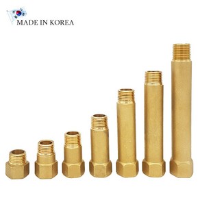 국산 황동서비스니플 신주니플 수도부속, 1개