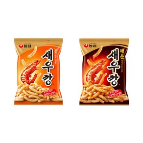 농심 과자 10봉(새우깡5+매운새우깡5) 무배, 10개