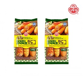 [오뚜기] 맛있는 할라피뇨 핫도그 400g x 2 (10개입), 상세 설명 참조, 2개