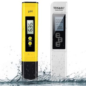 EC측정기 고정밀 TDS 미터 디지털 물 테스터 0-14 PH 0-9990ppm 및 EC LCD 순도 PPM 수족관 필터