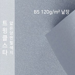 트윙클스타 종이문화 얇은펄지 120g B5 낱장 No.04 은색, 1장