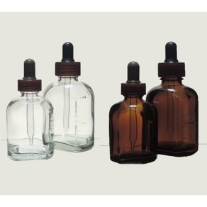 유리 스포이드병 50ml 100ml 갈색 투명 / 점적병 스포이트 프로폴리스병